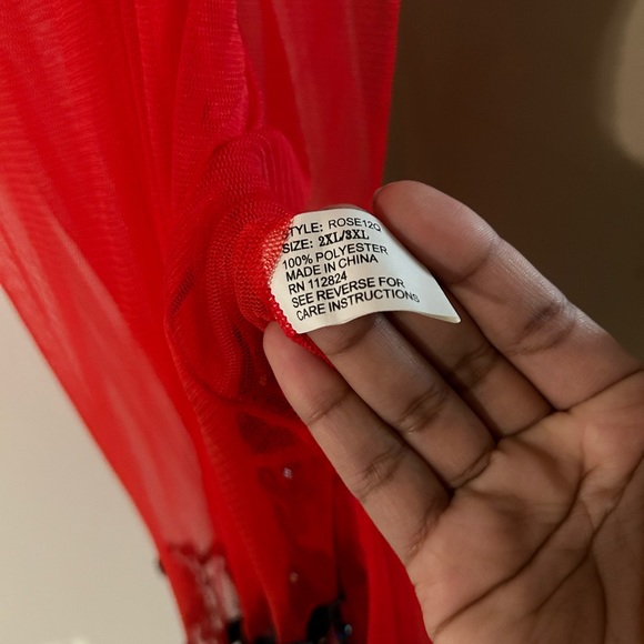 Lingerie - 2XL/3XL - red - Picture 6 of 6